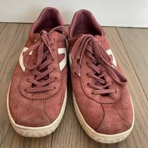 Tretorn Pink Suede Sneakers